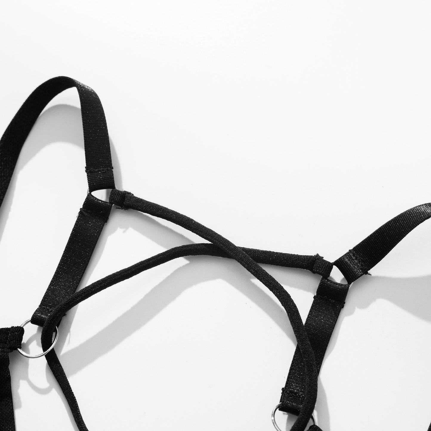 Black mesh see through bra lingerie women's sexy set