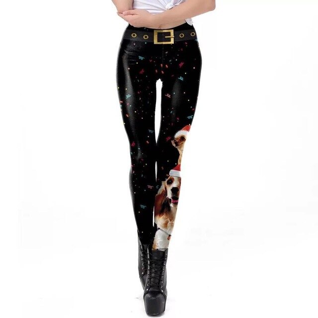 Christmas sexy lingerie fashion sexy 3D digital print leggings 20 pants sexy pants