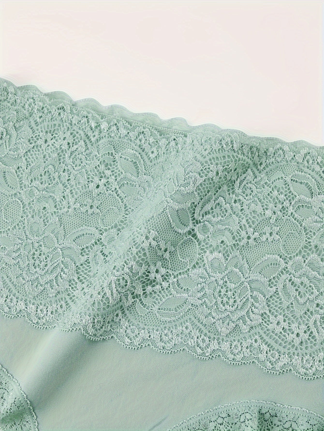 6pcs Jacquard Not Clip Butt High Waist Daily Lace Women's Panties Panties All Seasons Wearable