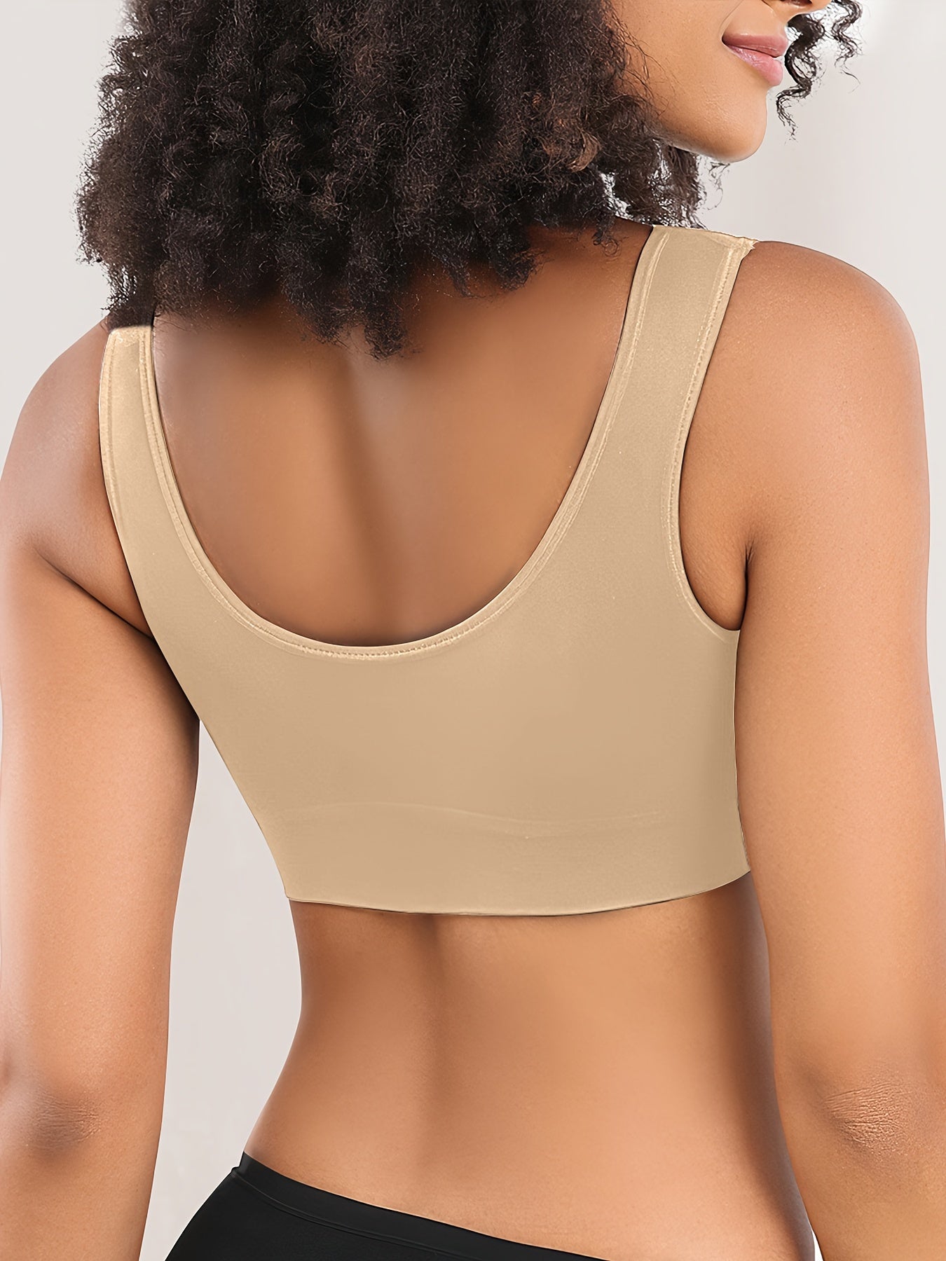 Seamless Sports Bras for Women 3 Pack,Wireless Bras Low Impact Sports Bra Sleep Comfortable Yoga Bras with Removable Pads