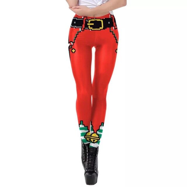 Christmas sexy lingerie fashion sexy 3D digital print leggings 20 pants sexy pants