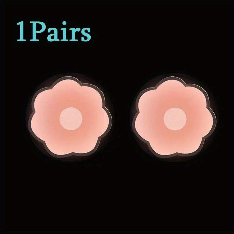 2/12pcs Silicone Nipple Cover Reusable Women Breast Petals Lift Invisible Bras Pasties - Adhesive Pads - For Women - Suitable for Everyday Wear & Special Occasions - Perfect Gift for Women