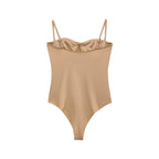 Tight fitting spicy girl silk texture lingerie style jumpsuit for women