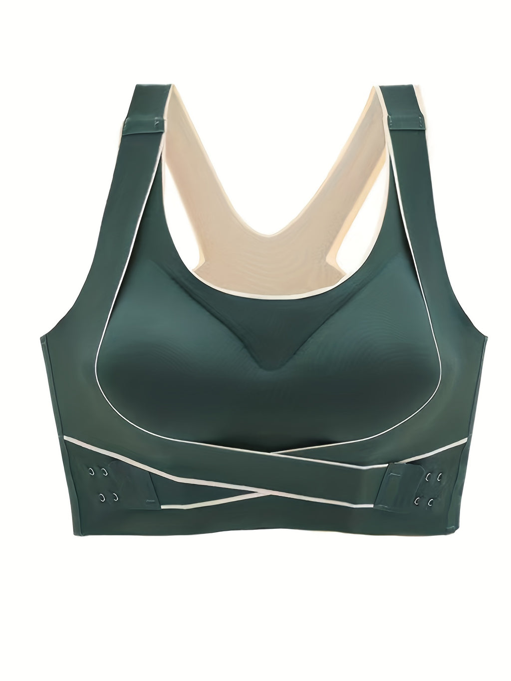 Set of 4 Women'S Front-Closure Sports Bras for Running And Yoga with a Beautiful Back Design.