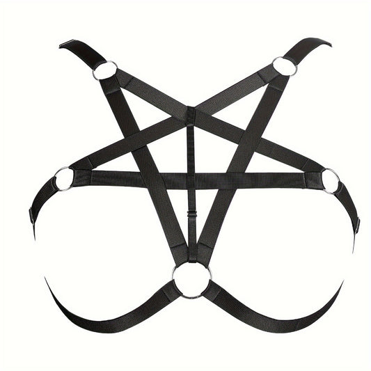 Sexy Strappy Cage Bra For Women Plus Size Harness Bra Hollow Out Elastic Cage Bras Bandage Bralette Bra For Women