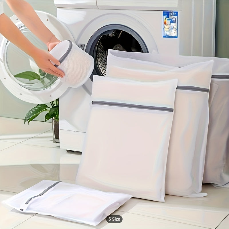 4pcs Delicate Laundry Bags with Zipper - Set of 4 - Anti-Deformation - Perfect for Blouses, Bras, Hosiery, Stockings, Underwear, and Lingerie - Travel and Washing Machine Safe - 15.7x11.8in/40x30cm