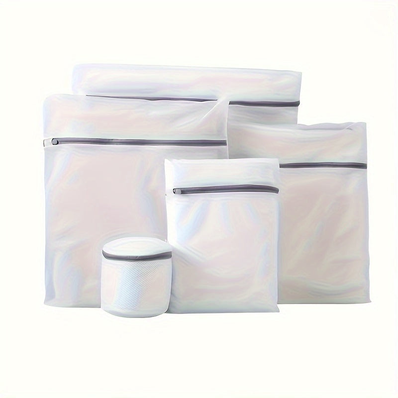 4pcs Delicate Laundry Bags with Zipper - Set of 4 - Anti-Deformation - Perfect for Blouses, Bras, Hosiery, Stockings, Underwear, and Lingerie - Travel and Washing Machine Safe - 15.7x11.8in/40x30cm