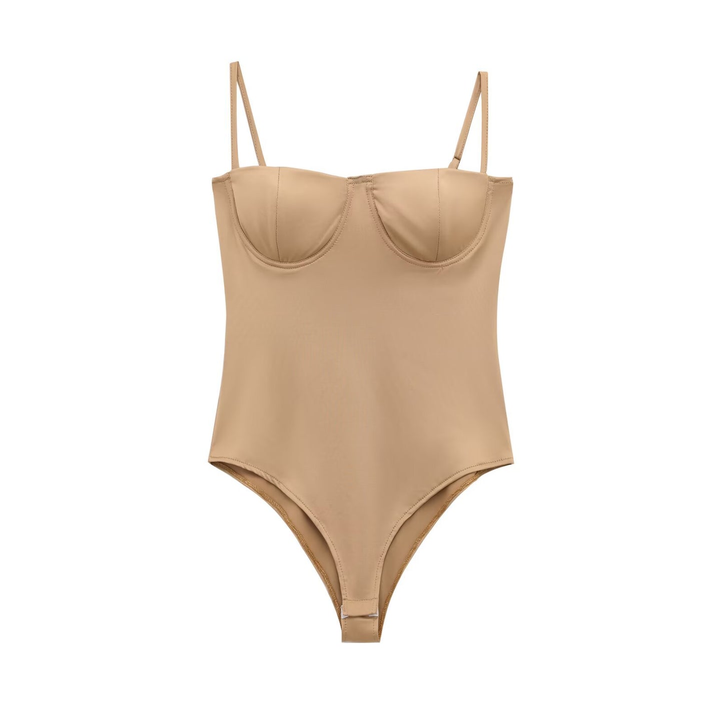 Tight fitting spicy girl silk texture lingerie style jumpsuit for women