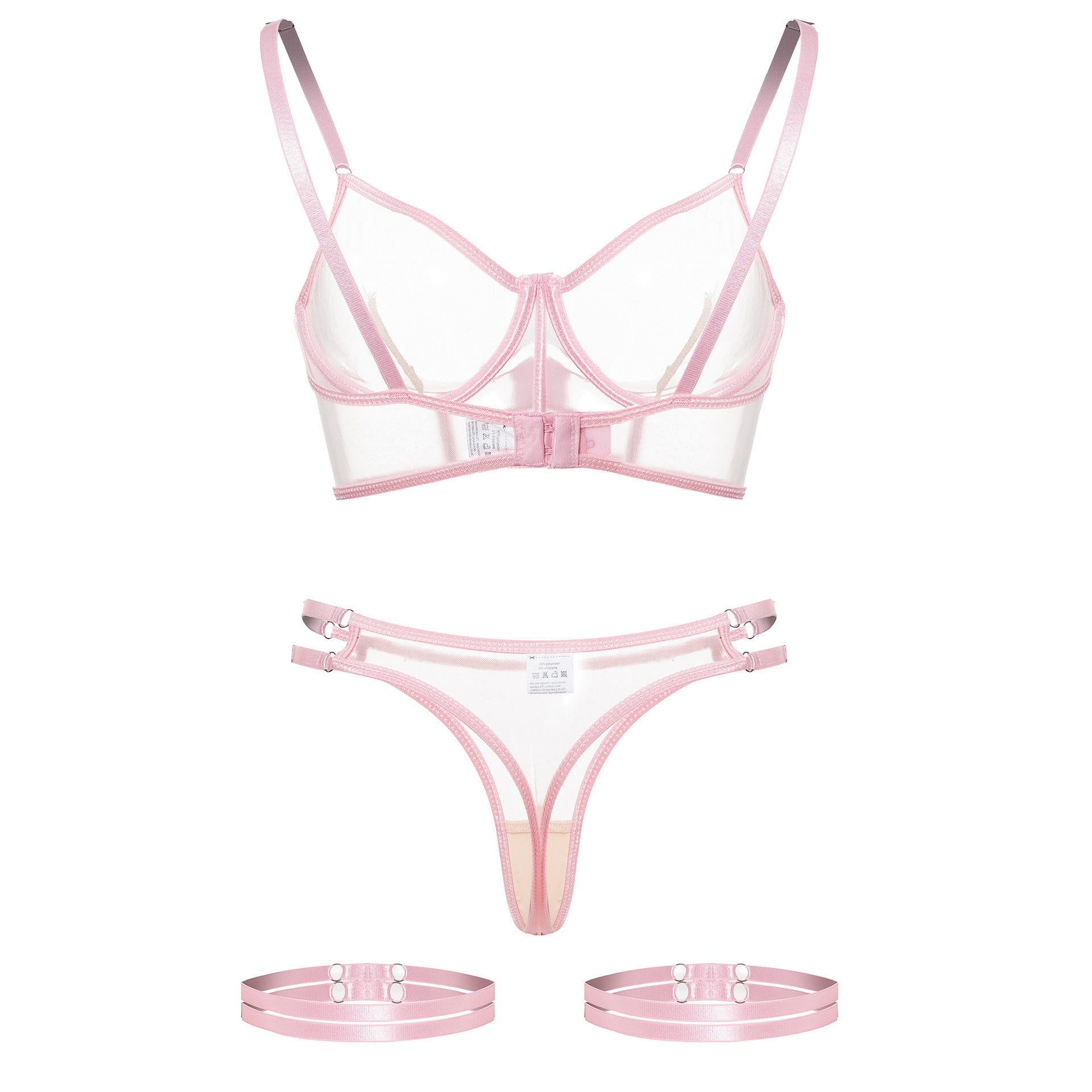 Sexy lingerie mesh fishbone sexy lingerie set with backless design