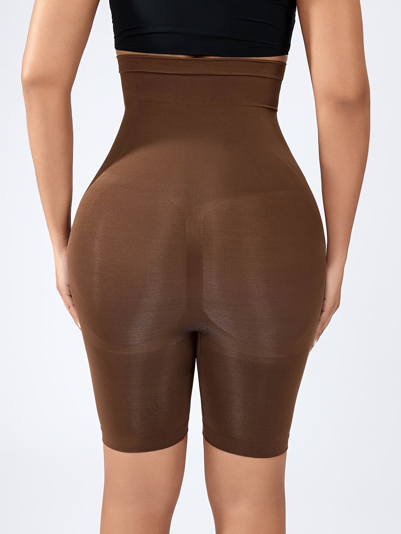 1pc Oversized Tummy Control Compression Butt Lifting Shorts, High Waist Shaping Solid Panties Short With Chest Support, Women's Shapewear & Sports Accessories, Comfy & High Elastic Shapewear, Women's Panties