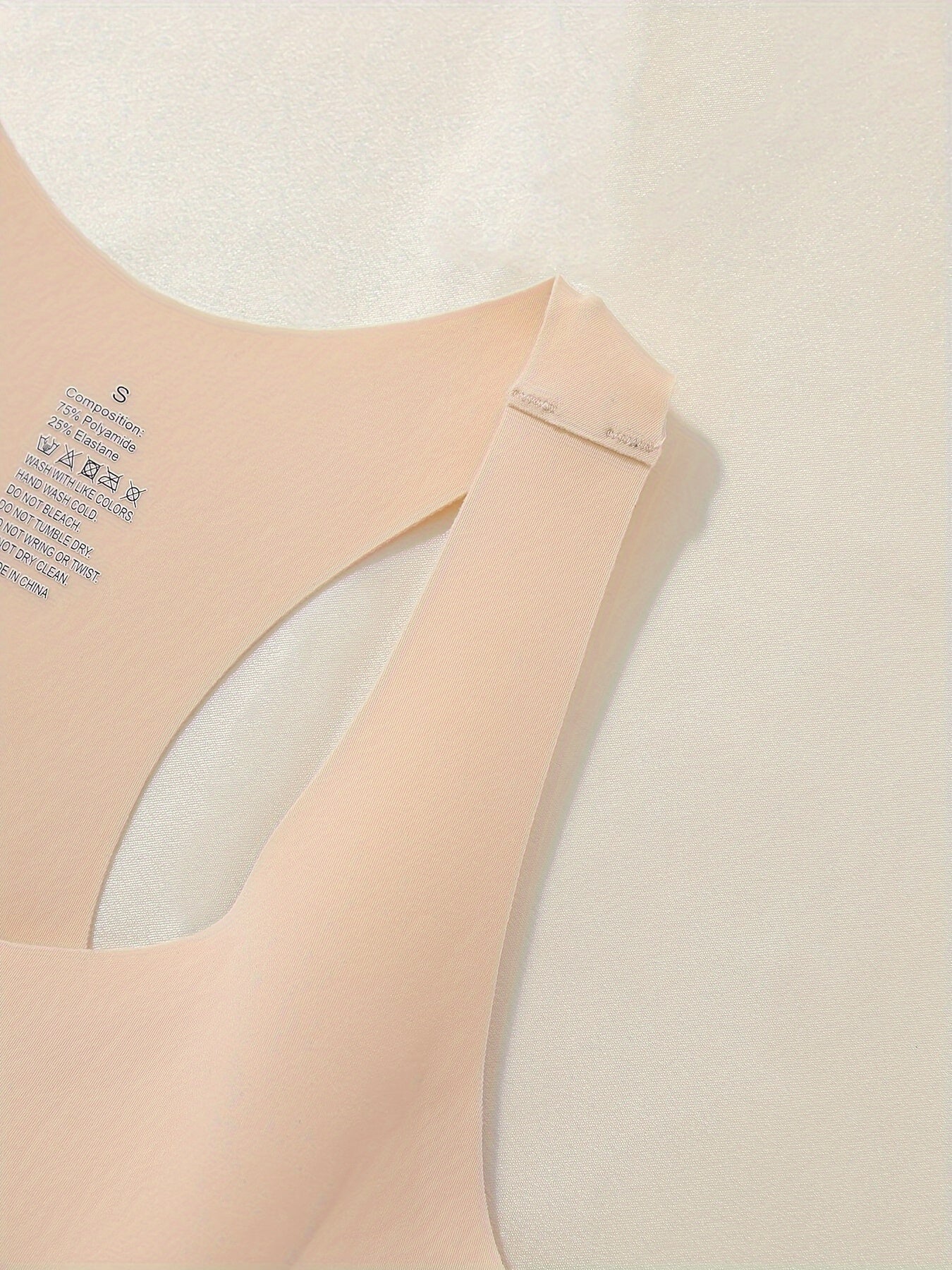 4pcs Women’s Seamless Sports Bras with Removable Pads - Soft Stretch Workout Tops for Gym, Yoga & Casual Wear - 4 Colors (Black, Dark Grey, Beige, Light Pink)