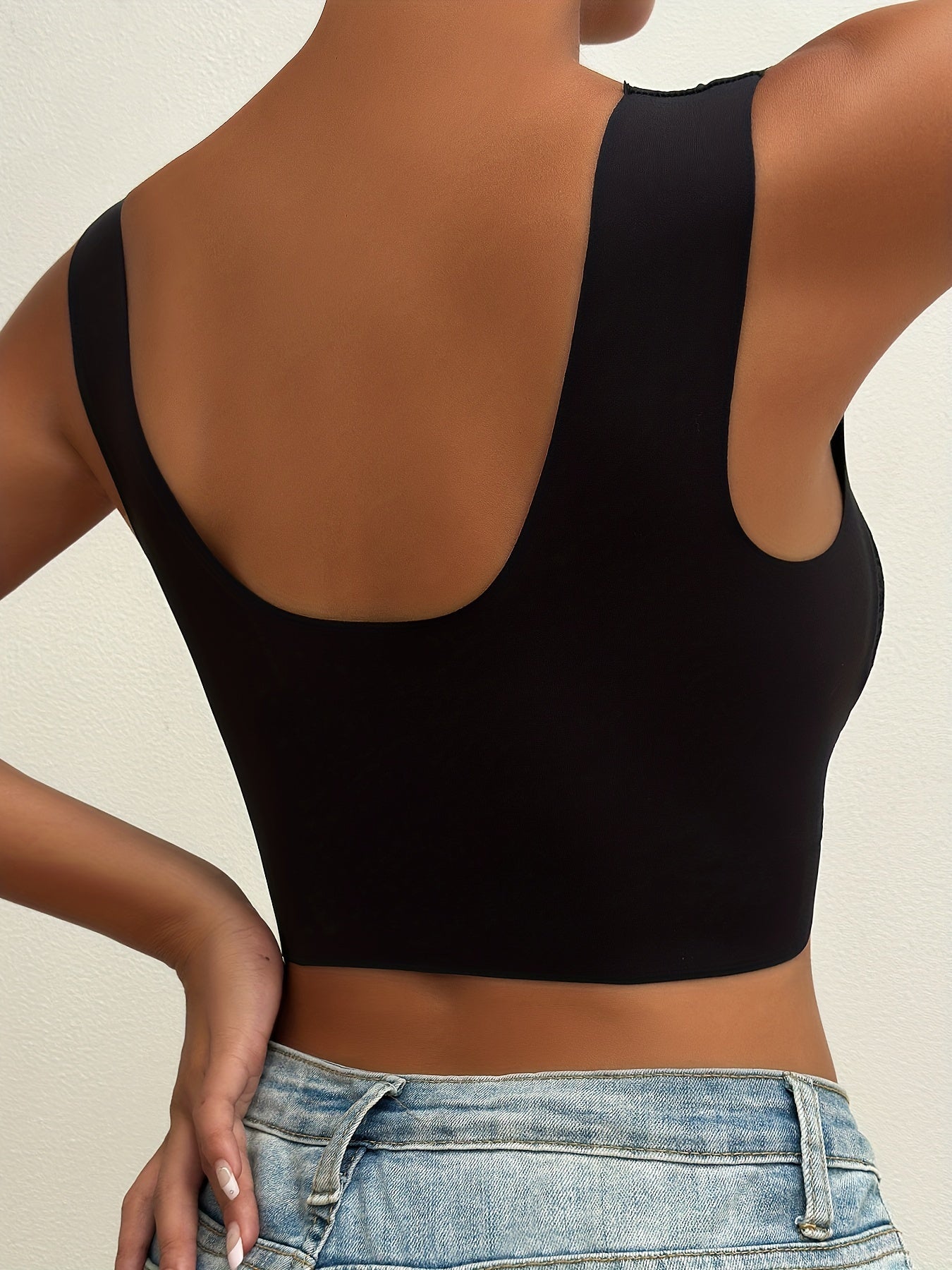 3pcs Comfy Contrast Lace Wireless Bras, Push Up & Breathable Women's Lingerie & Underwear