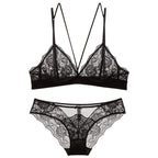 Women Bra Set 3/4 Cup adjustable Push up Vs Bra Lingerie Underwear Sets For Women