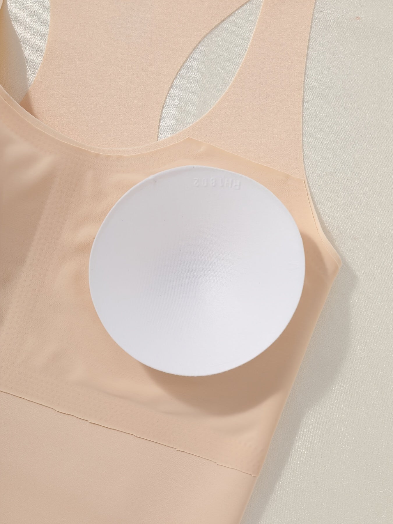 4pcs Women’s Seamless Sports Bras with Removable Pads - Soft Stretch Workout Tops for Gym, Yoga & Casual Wear - 4 Colors (Black, Dark Grey, Beige, Light Pink)