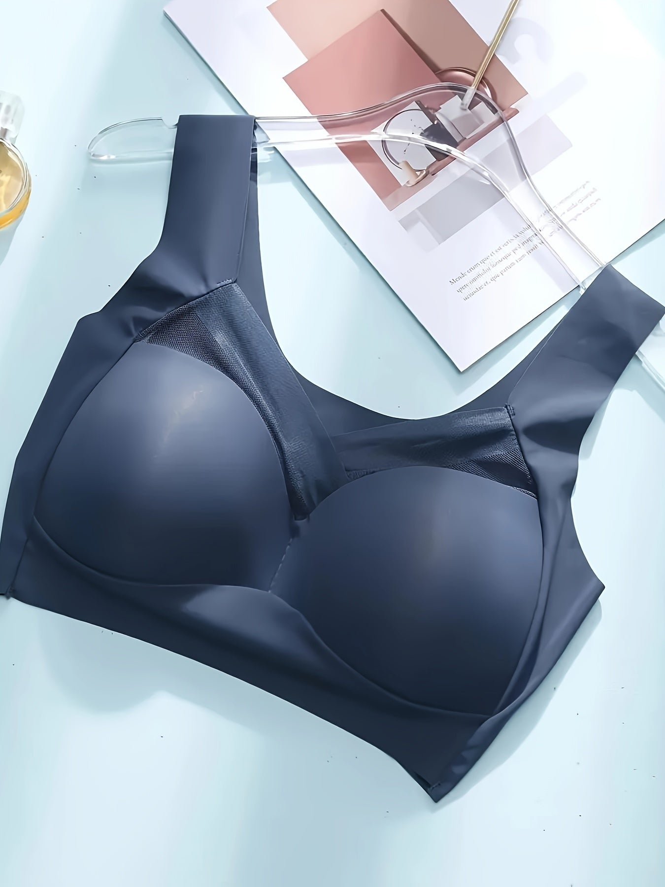 5-Pack Wireless Push-Up Bras - Breathable Mesh Design - Comfortable Everyday Lingerie