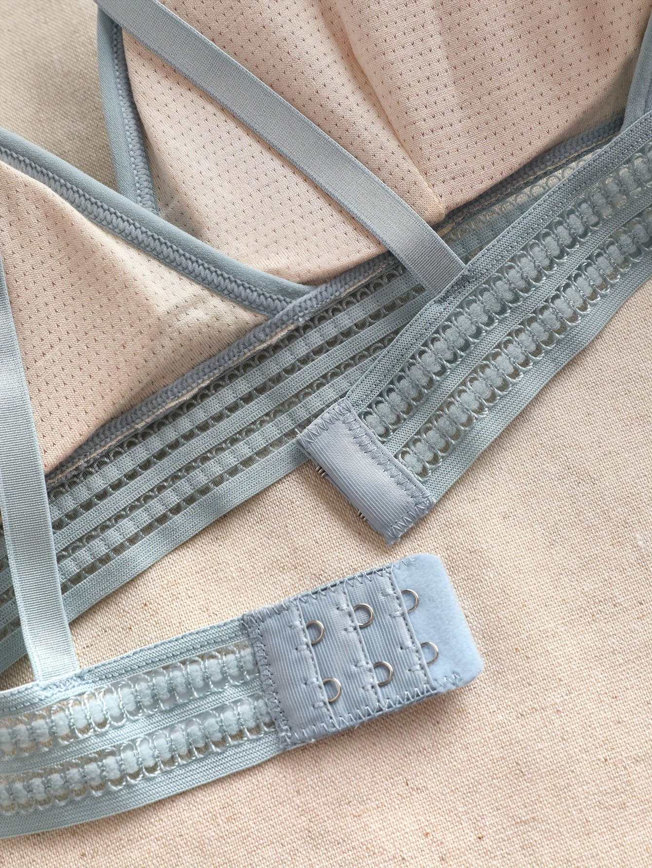 5Pcs Elegant Wireless Bras Set - Comfortable Ribbed Texture, Breathable Soft Fabric, Adjustable Straps, Daily Wear Lingerie for Comfortable All-Day Support