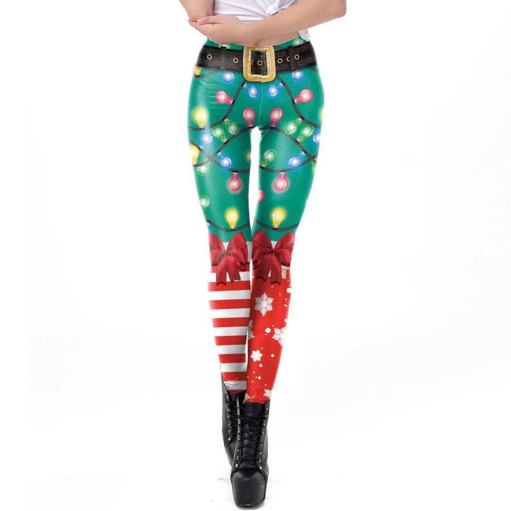 Christmas sexy lingerie fashion sexy 3D digital print leggings 20 pants sexy pants