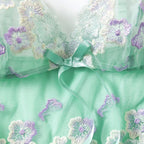 Lace nightgown sexy suspender lingerie set two-piece set