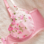 Sheer Mesh Sweet and Sexy Lingerie Temptation Set with Thong Underwear