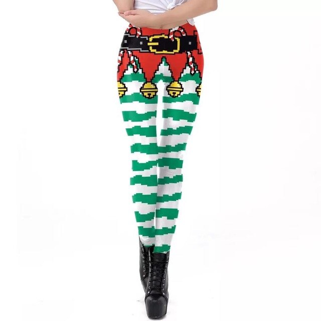 Christmas sexy lingerie fashion sexy 3D digital print leggings 20 pants sexy pants