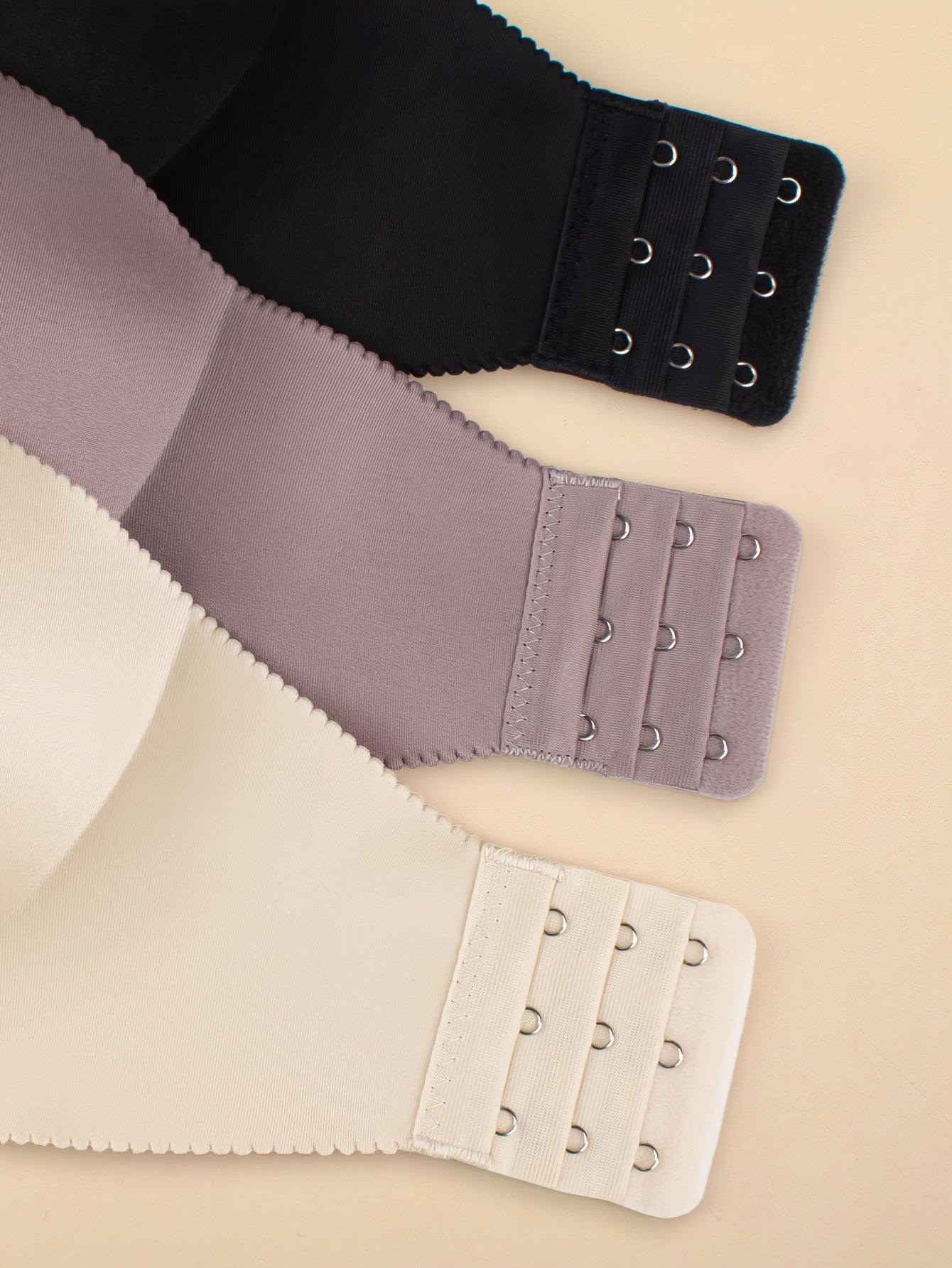 3pcs Soft Strapless Comfy Bandeau Bras, Everyday Stretch Women's Lingerie & Underwear