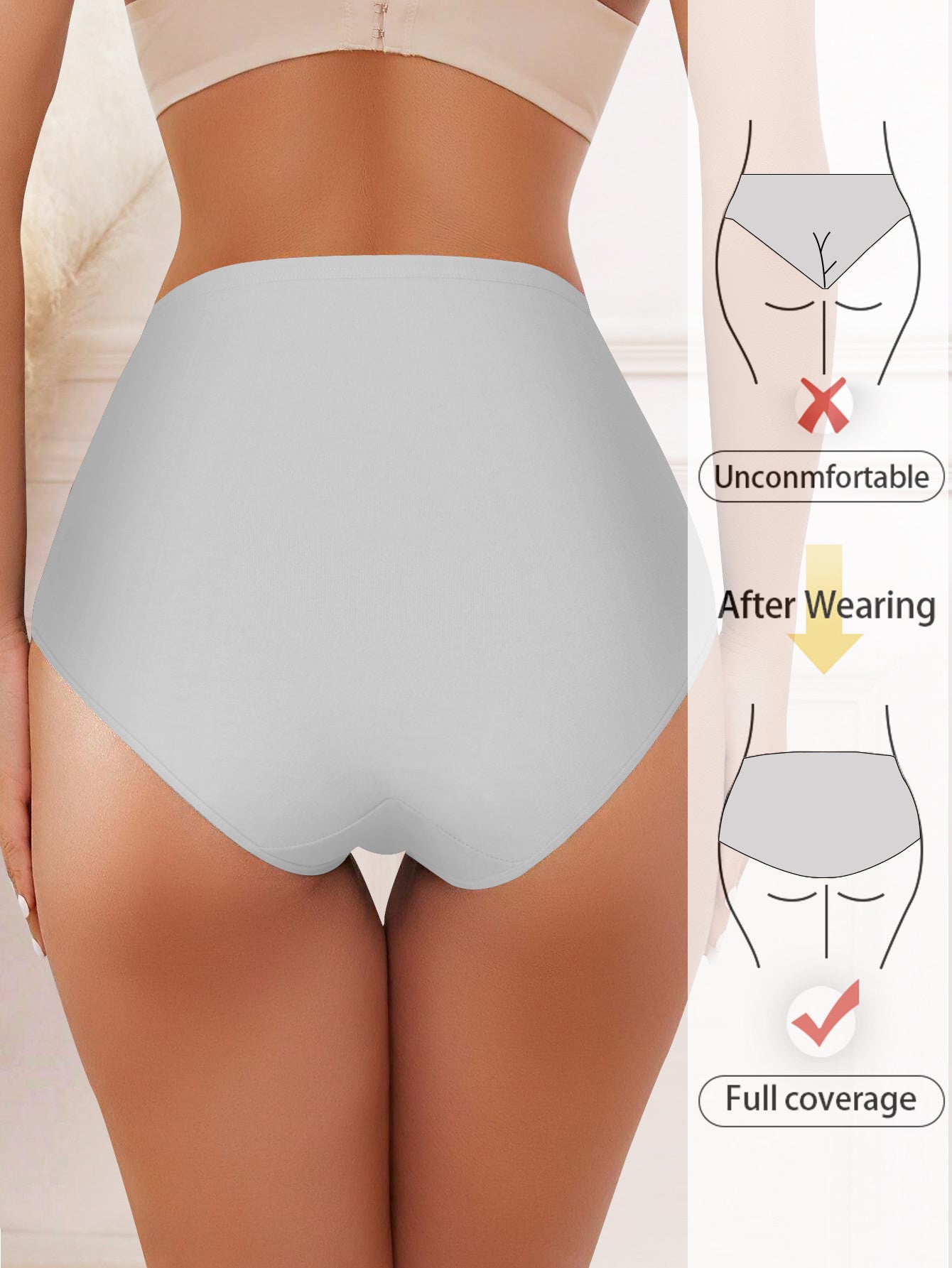 12pcs Comfortable Breathable Women'S Panties Holiday Gift Commuter Daily Wear Best Selling New Summer Breathable Flower Prints