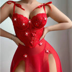Red sexy long dress sexy dress sexy lingerie for women