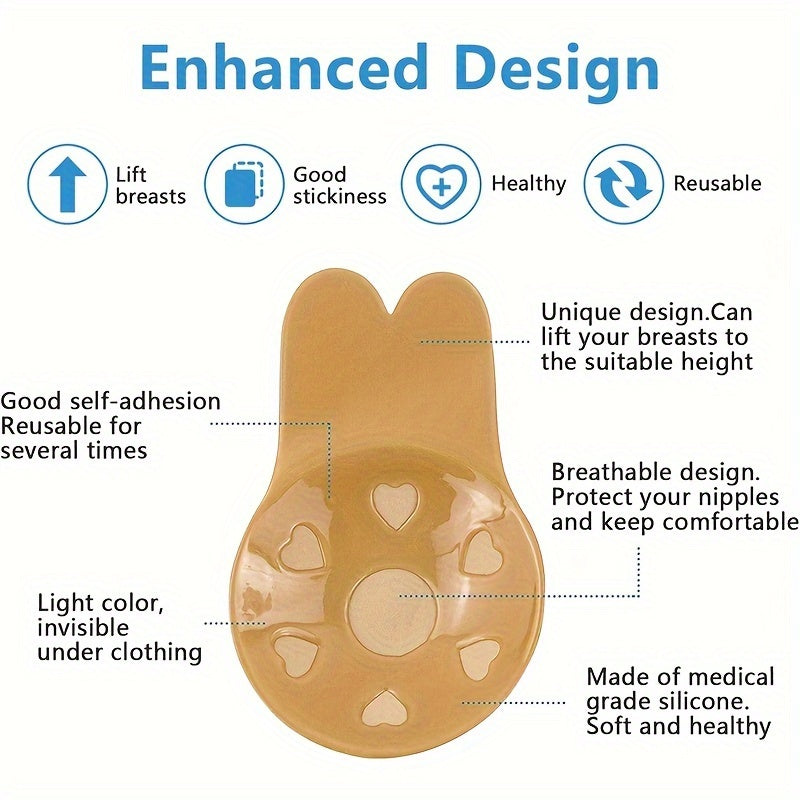 1/2 Pairs Sticky Bra, Invisible Lift up Bra, Backless Bra, Reusable Pasties Bras for Women | Samone Bloom™