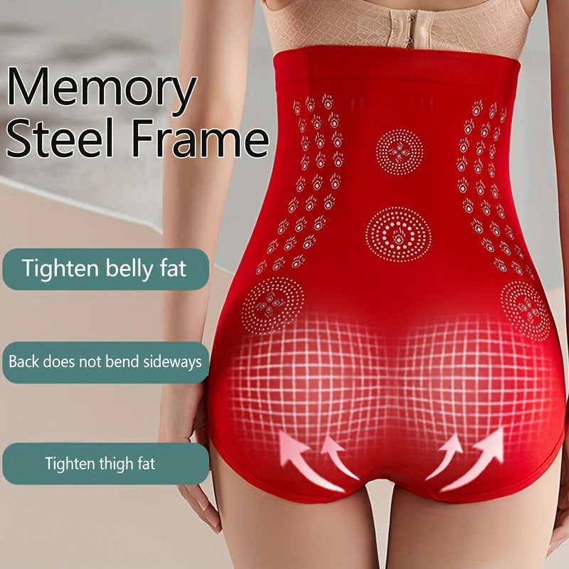 6pcs/set High Waist Strong Flat Belly Panties Seamless Women'S Panties Sexy Hollow Breathable Underwear Comfort Cotton Briefs Shaper