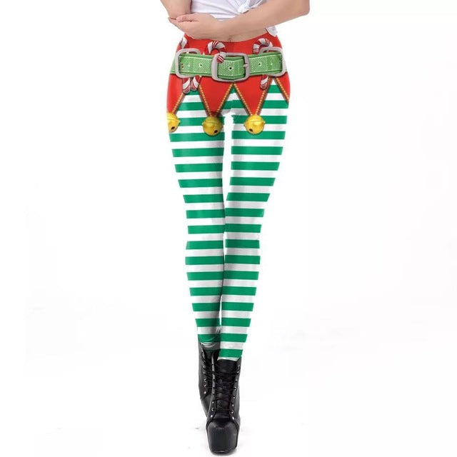 Christmas sexy lingerie fashion sexy 3D digital print leggings 20 pants sexy pants