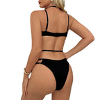 Sexy Black Hollow One-Piece Lingerie – Sheer Perspective Bodysuit for Confident Women | Samone Bloom™