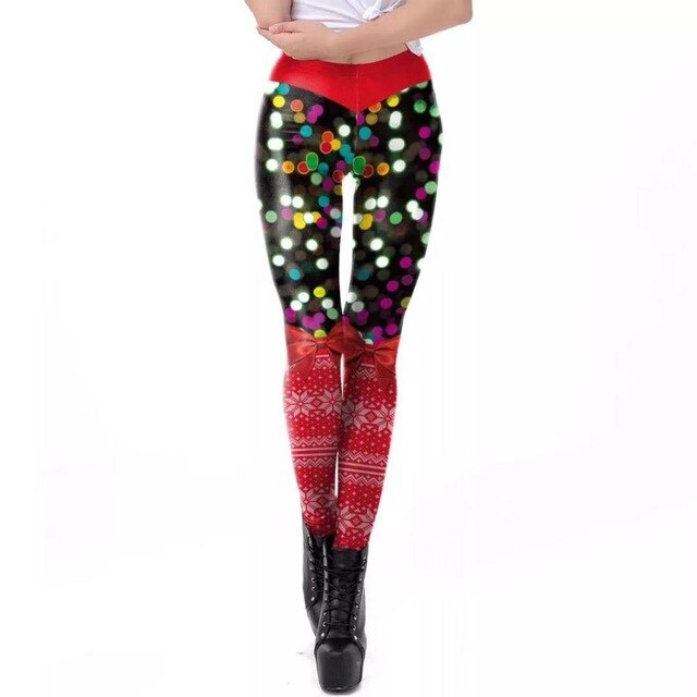 Christmas sexy lingerie fashion sexy 3D digital print leggings 20 pants sexy pants