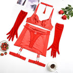 Christmas Day Uniform, Neck Hanging, Tassel, Split Style Lingerie