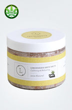 CBD Grapefruit Natural Bath Salt Soak with CBD. Made with Dead sea, Epsom and Himalayan salts (THC free)-1