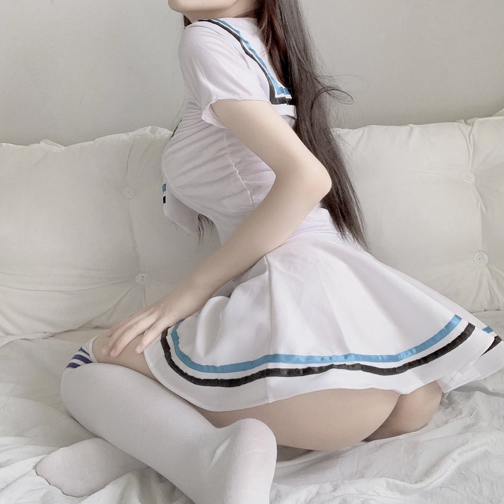 Sexy Pure Student Suit Uniform Temptation Passion Tease Private Hot Bed Sexy Lingerie Suit