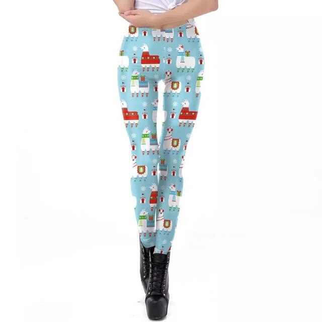 Christmas sexy lingerie fashion sexy 3D digital print leggings 20 pants sexy pants