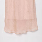 V-neck black fungus edge lingerie style suspender dress for women