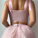 Perspective mesh slit sleepwear erotic lingerie for women