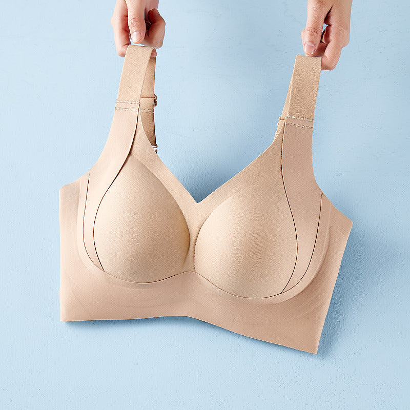 Sports plus size seamless thin lift European and American lingerie for women