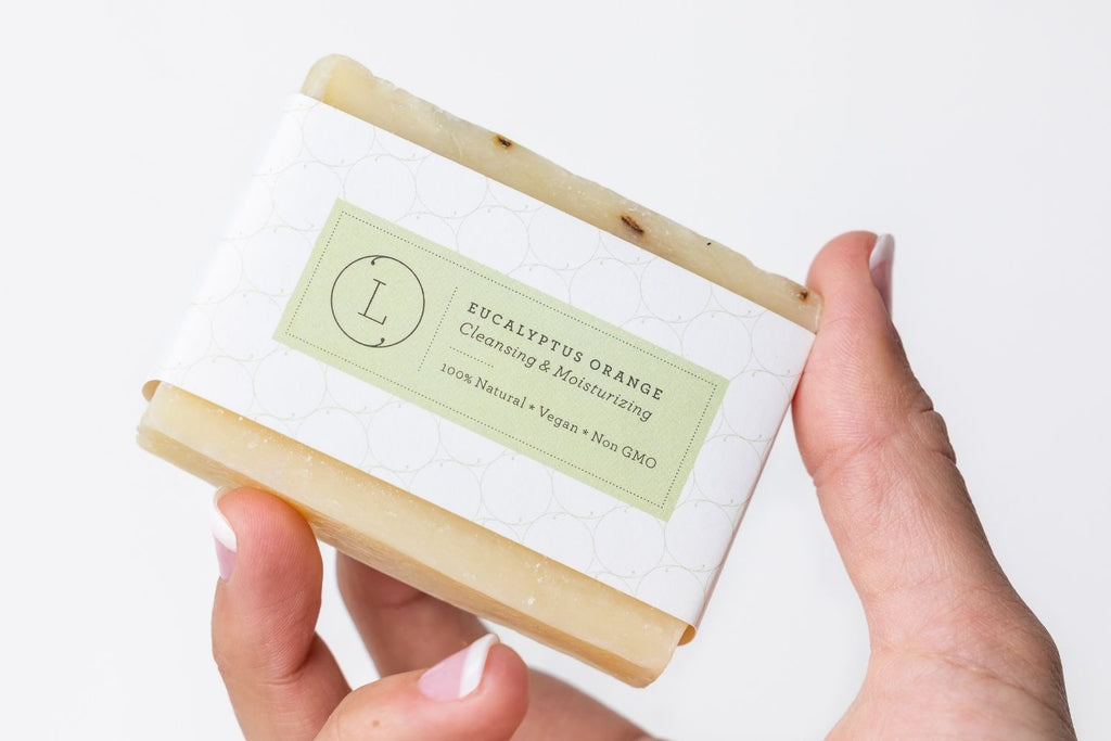 2x Eucalyptus Natural Handmade Soap Bar, Fresh Cold Process Soap-4