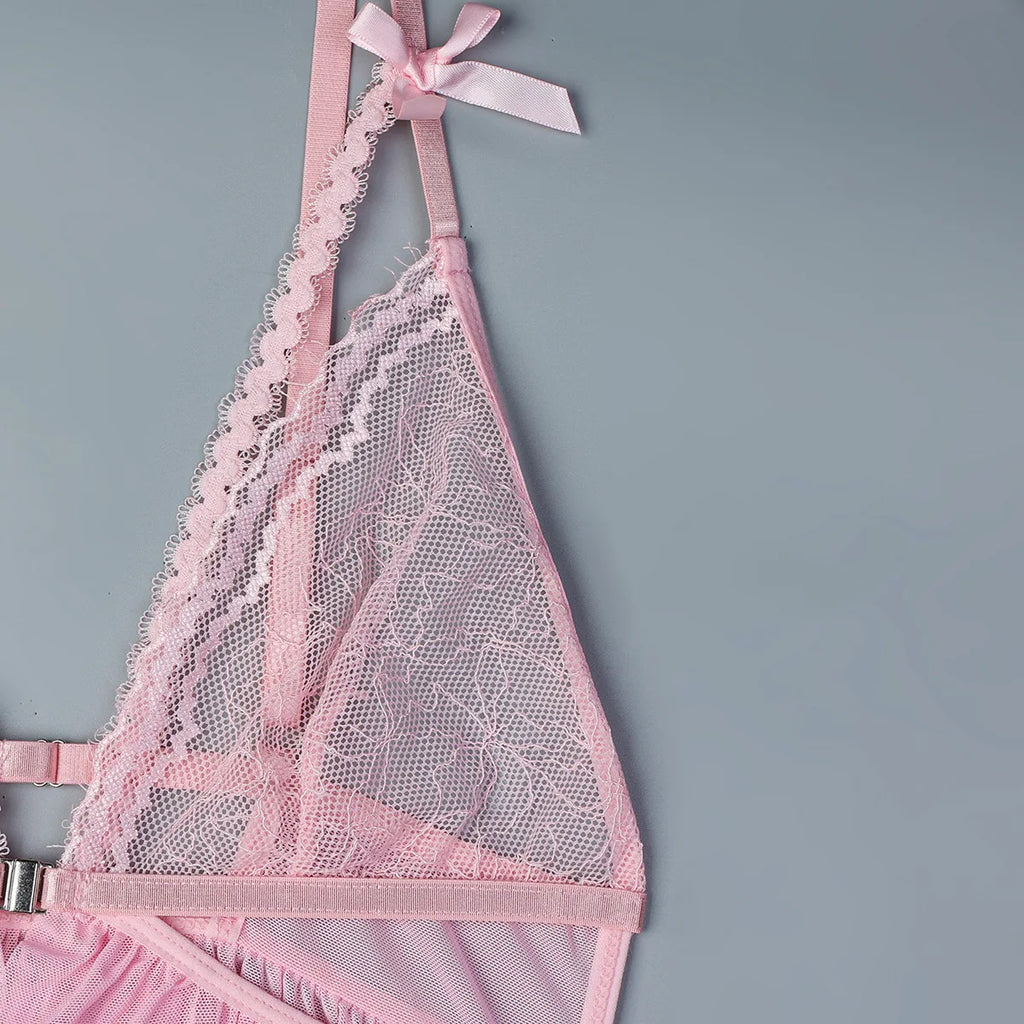 Sexy Lingerie For Woman Transparent Porno Sexual Clothing  Dress Erotic Underwear Nightdress With Thong Sleepwear