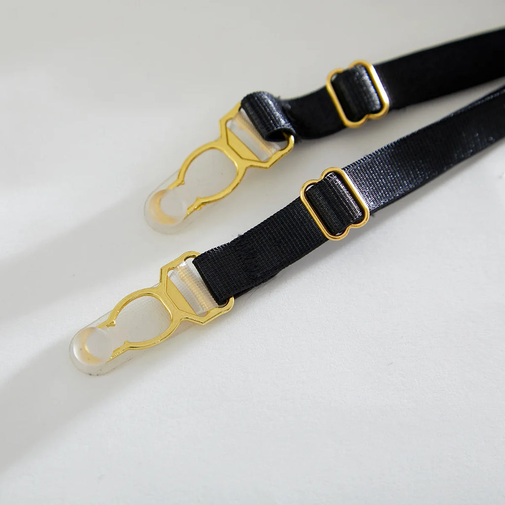 Women's Sexy Lingerie Set with Garter Belt Matching Bra and Panty Lingeries Sets 4 Piece