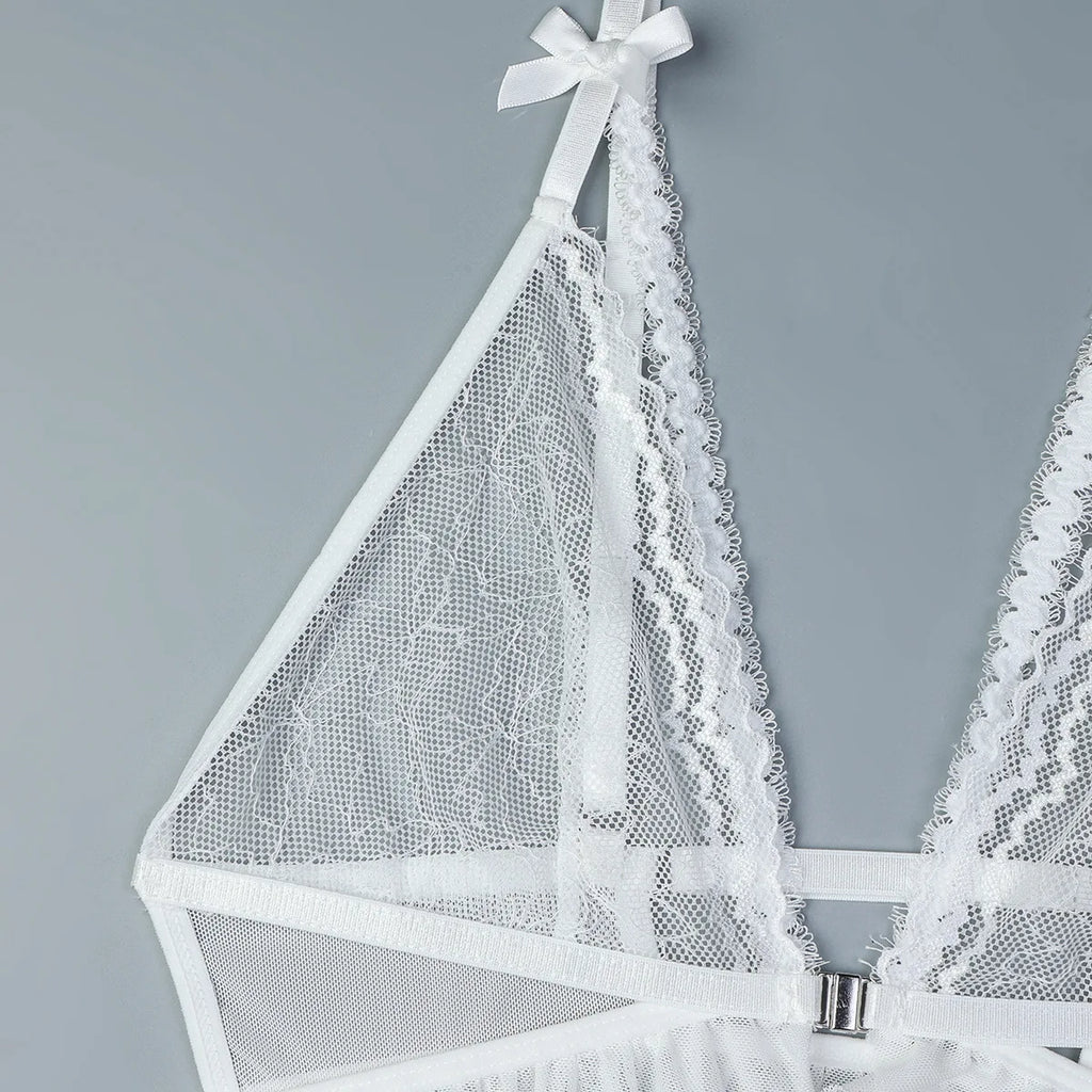 Sexy Lingerie For Woman Transparent Porno Sexual Clothing  Dress Erotic Underwear Nightdress With Thong Sleepwear