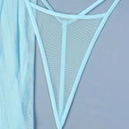 Sexy Lingerie For Woman Transparent Porno Sexual Clothing  Dress Erotic Underwear Nightdress With Thong Sleepwear