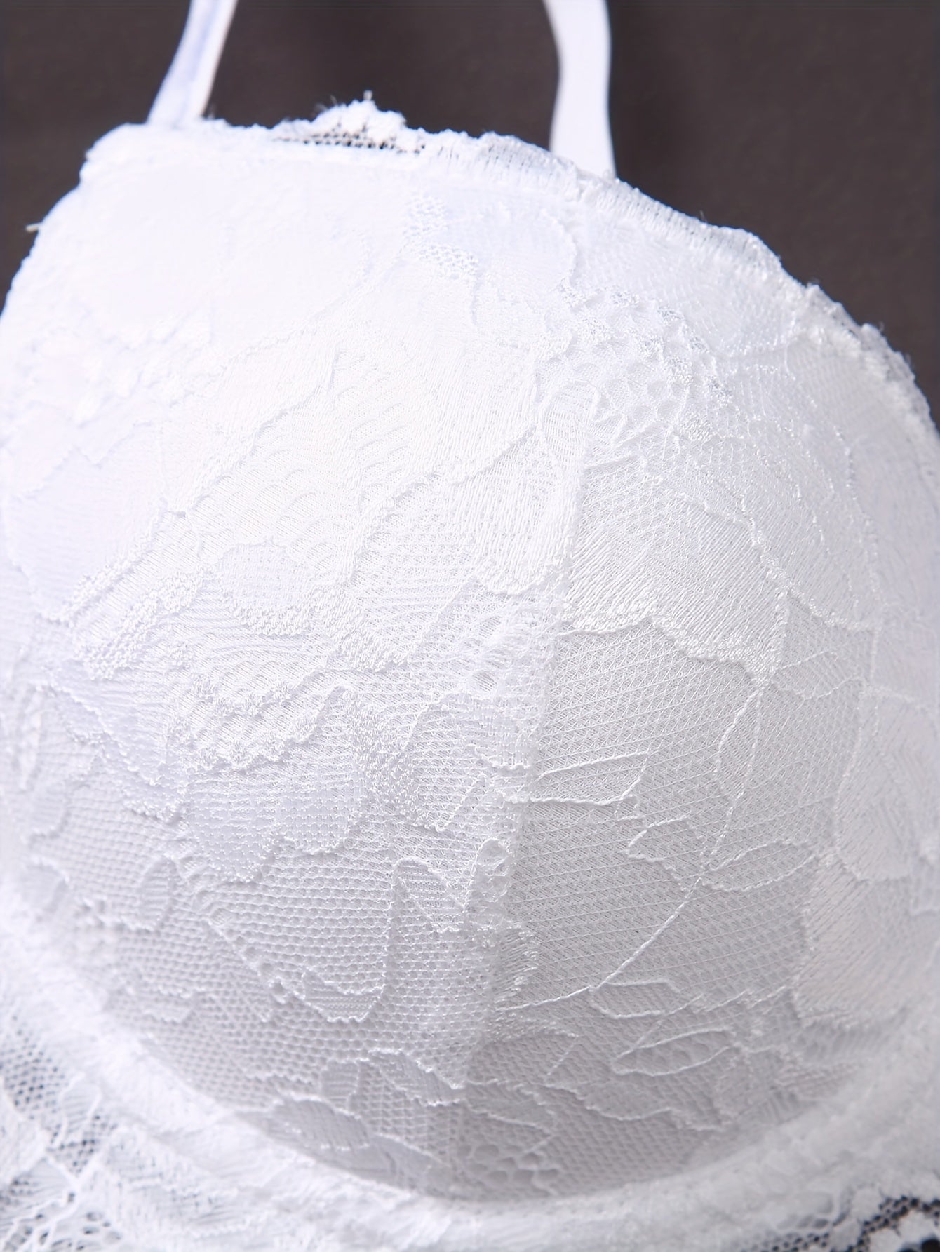 3pcs Contrast Lace Push Up Bras, Comfy & Breathable Intimates Bra, Women's Lingerie & Underwear