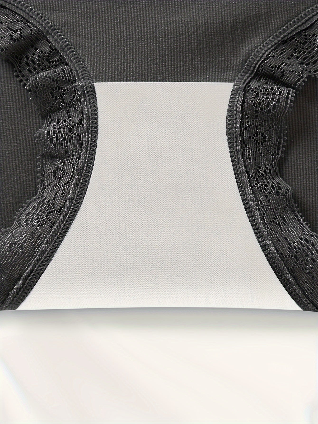 6pcs Jacquard Not Clip Butt High Waist Daily Lace Women's Panties Panties All Seasons Wearable