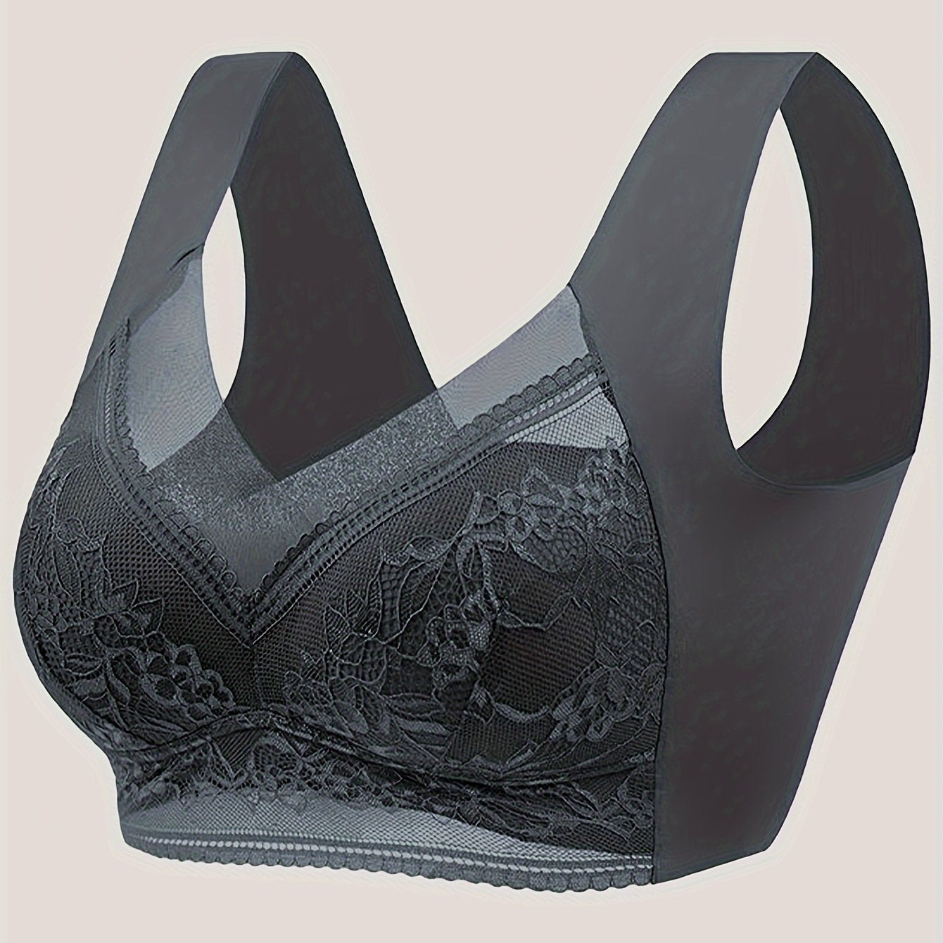 Comfy Seamless Wireless Bra - Everyday Bras for Women, Breathable, Casual, Push Up, Soft, Lightweight, and Invisible Under Clothes