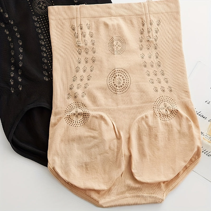 6pcs/set High Waist Strong Flat Belly Panties Seamless Women'S Panties Sexy Hollow Breathable Underwear Comfort Cotton Briefs Shaper