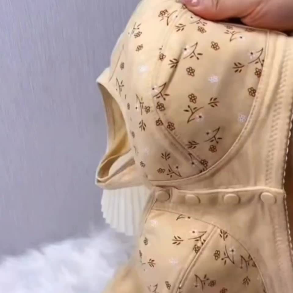 7pcs Set of Women'S Plus Size Non-Wired Bras, Solid Color, Simple Style, Slightly Elastic, No Bra Pads, Front Closure, Light And Breathable, Easy to Wear