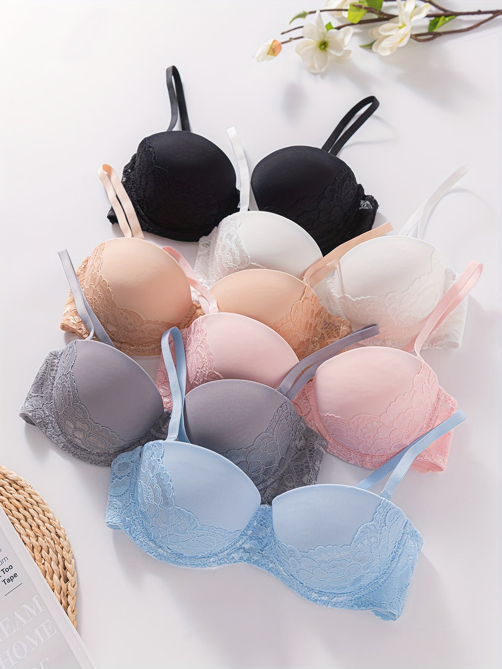 Set of 6 Women'S Bras